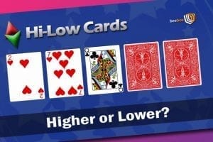 Games for Pubs, Social Clubs - Hi-Low Cards Example