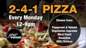 Pizza offer - digital signage example from a BeeBox System