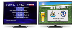 Football fixture slides available on the BeeBox